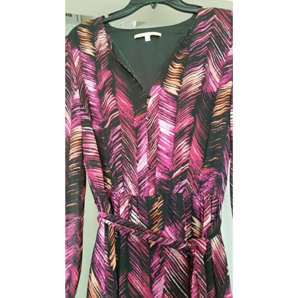 Pink print maxi dress