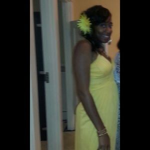 Yellow bridesmaids dress