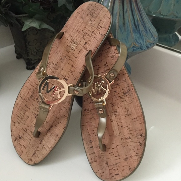 Authentic MK gold jelly sandals ON HOLD