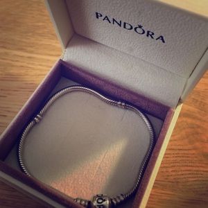 Sterling silver empty pandora bracelet.