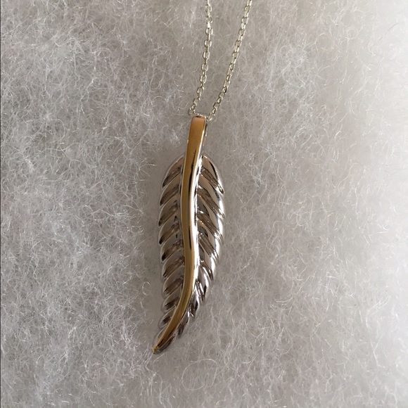 Sterling Silver Leaf Necklace - Picture 1 of 3