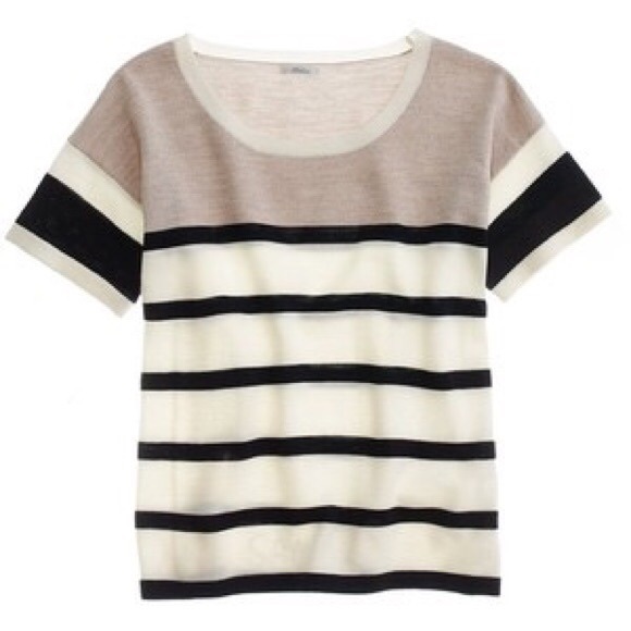 BUNDLED 💛 madewell // colorblock short sleeve top - Picture 2 of 4