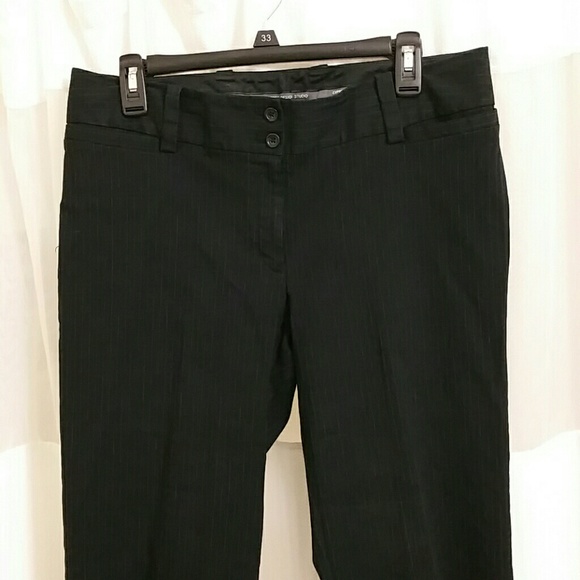 Express Design Studio Black/White Pin Stripe Pants