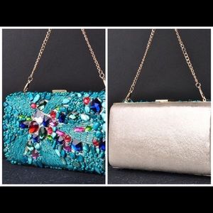 Beaded Blinged out Clutch Handbag