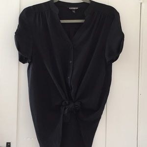 Chiffon button down
