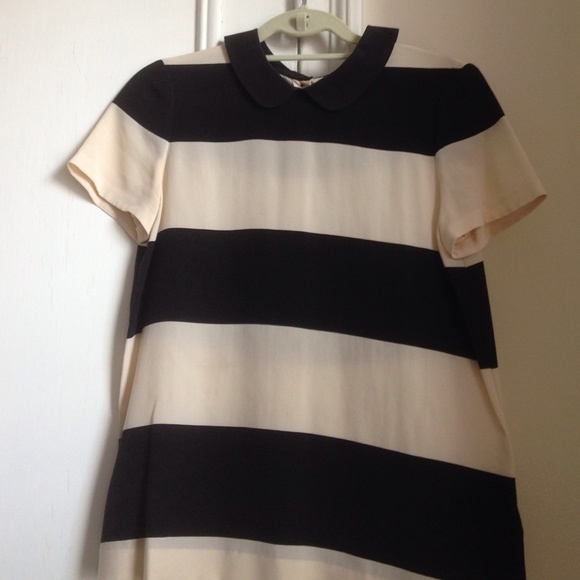 Kate Spade silk striped top 2 Peter Pan color