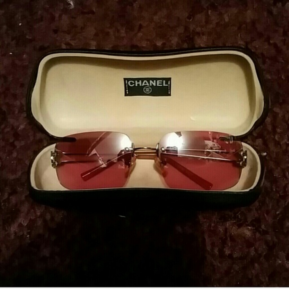 100% Authentic Pink Chanel Sunglasses
