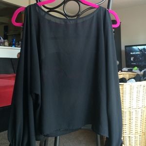 Black Sheer blouse