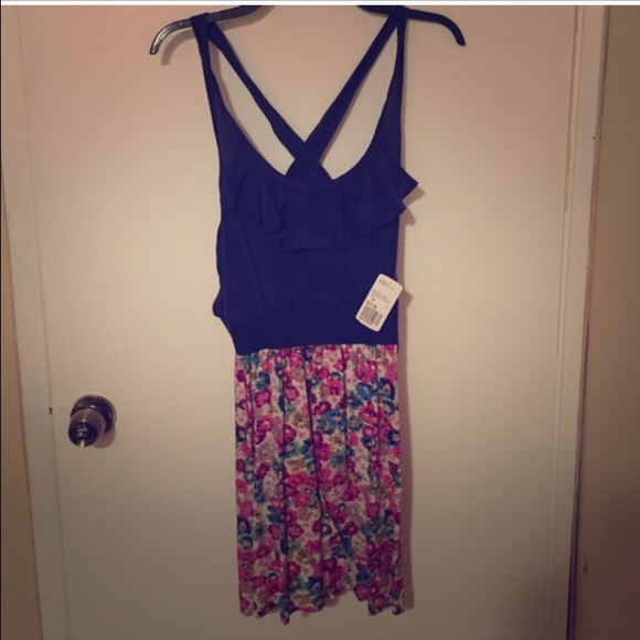 Blue/ floral dress