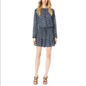 ⛔️SOLD⛔️ Michael Kors Leaf-print smock dress