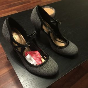 Black (gray pattern shoe)