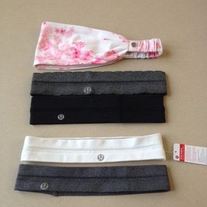 Lululemon headband (Pink & white Bang Buster)
