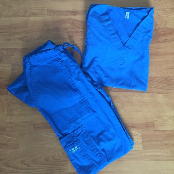 Royal blue Cherokee and loft scrubs