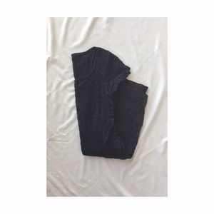 Lace Overlay Body Con Dress