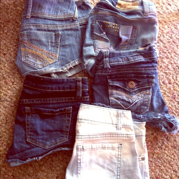 * SOLD *  SOLD Denim shorts all 5, 1 price!