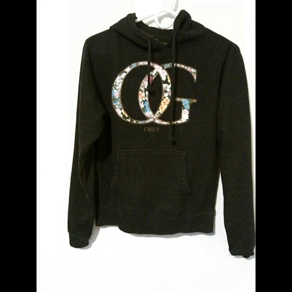 Dark grey obey hoodie