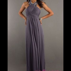 Grey Morgan & Co. Halter Prom Dress