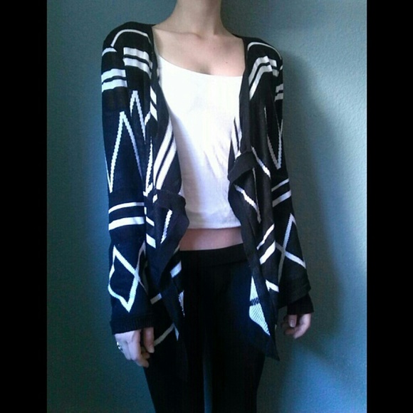 Black and white cardigan