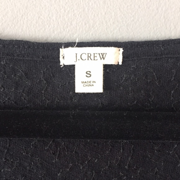J. Crew Black Sequin Long Sleeve Top - Picture 4 of 4