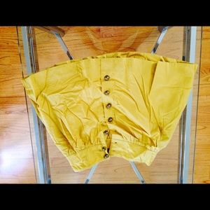Mustard colored yellow skirt