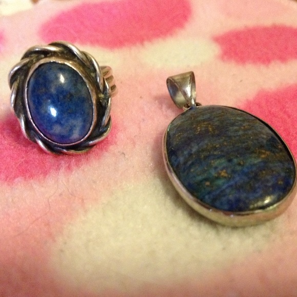 Lapis Lazuli Ring and Pendant