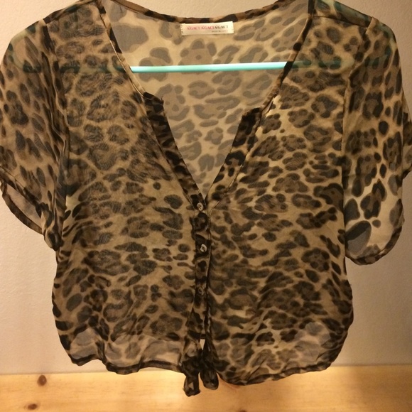 Cheetah crop top