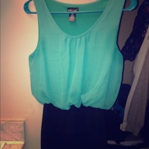 BUSINESS CASUAL TEAL BODYCON SKIRT DRESS!!