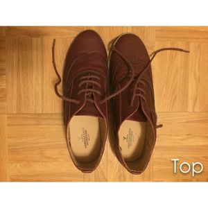 AE Burgundy Oxford Shoes