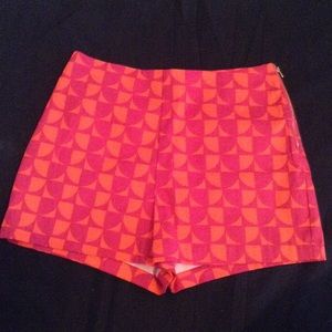 Fuchsia and Orange Forever 21 Shorts