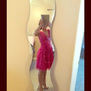 BCBG pink evening dress