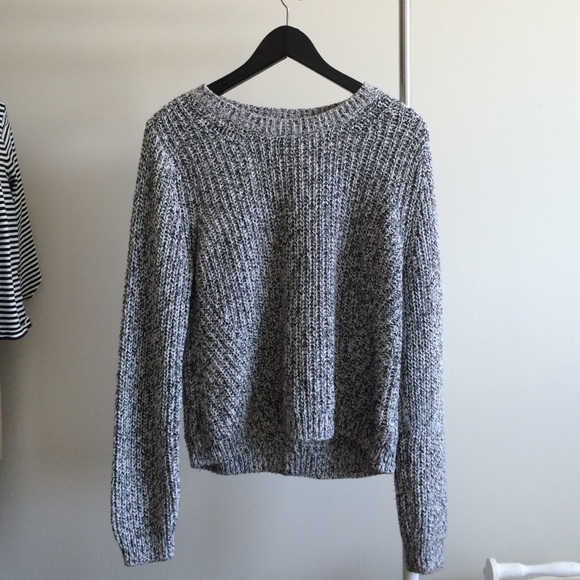 H&M Salt and Pepper Oversized Sweater