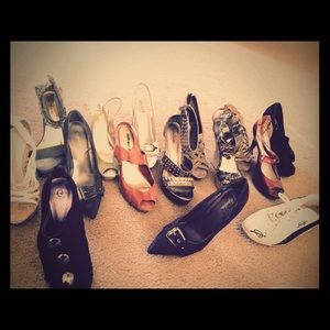 High heels. Sizes range from 8 to 9 1/2