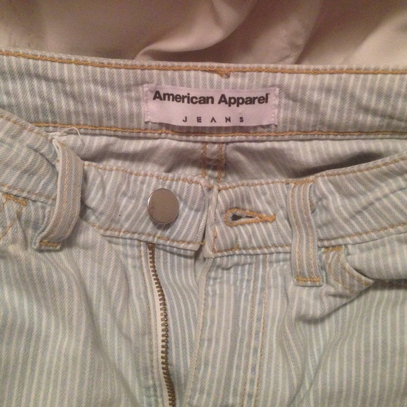 american apparels striped jeans