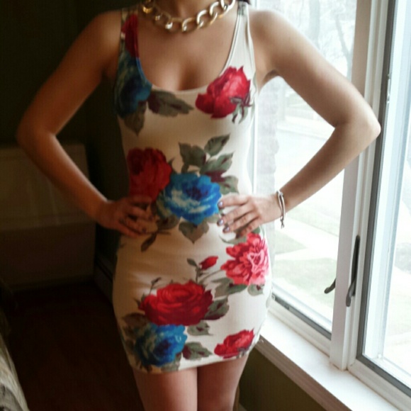 floral tank top dress