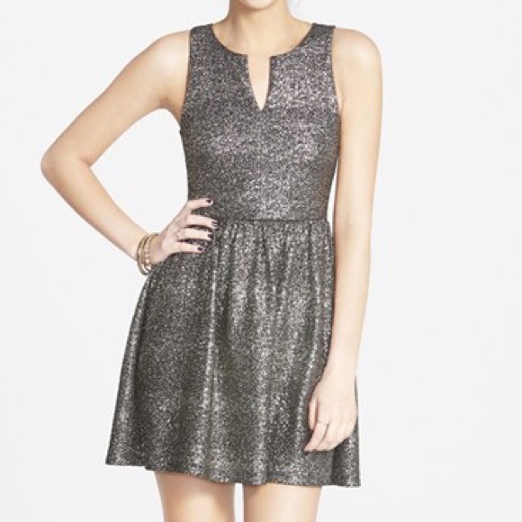 Glitter skater dress