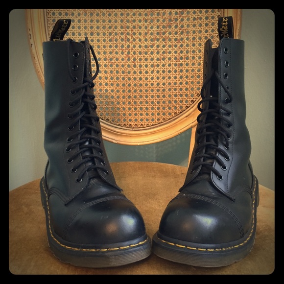 Dr Martens Black Lace Up Boots