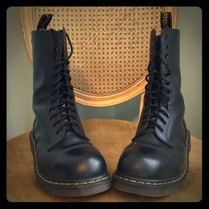 Dr Martens Black Lace Up Boots