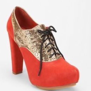 Kimchi Blue glitter booties