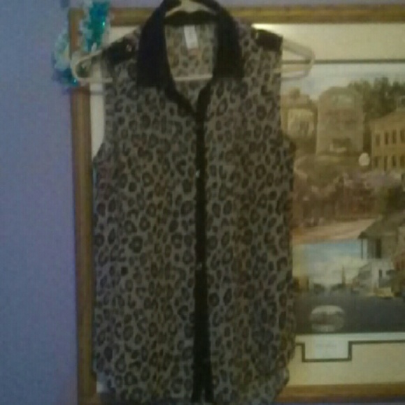 Leopard tank top