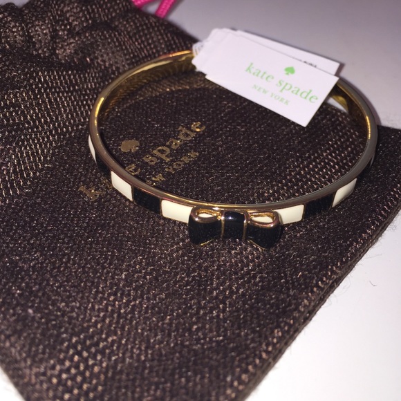 Kate Spade Take A Bow Cream/Black Bracelet