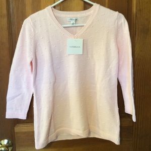 Pink 3/4 sleeve sweater