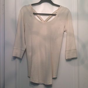 Free People Creme Top