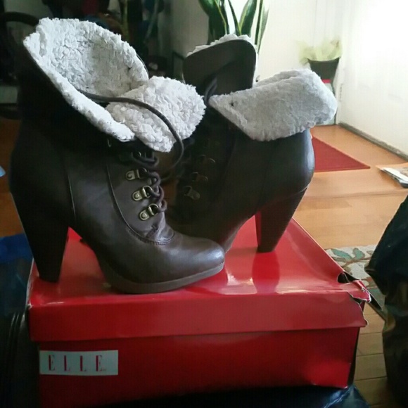 Brown booties