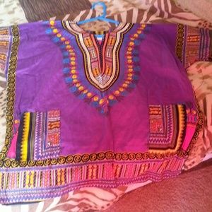 Multi Color Tribal Tunic NWOT