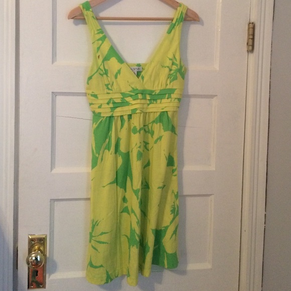 NWT Yellow and Lime Print Sundress
