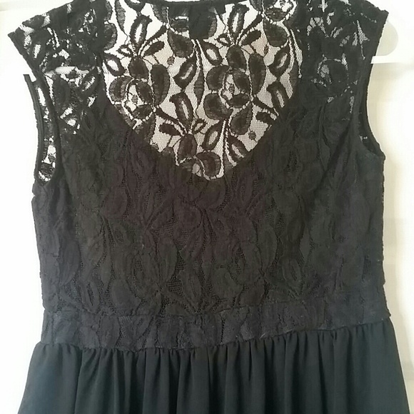 *trade* Gorgeous black hi-low dress - Picture 3 of 4