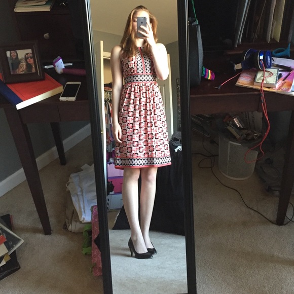 Pink knee length dress