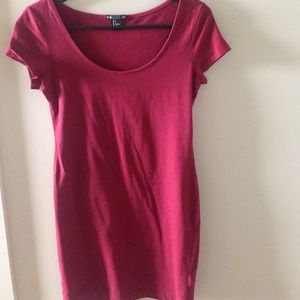 Maroon Bodycon Dress