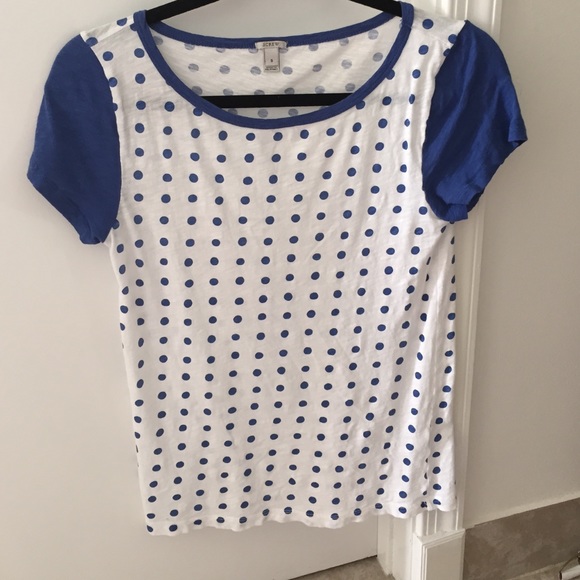 J. Crew polka dot tee