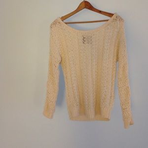Beige knit sweater